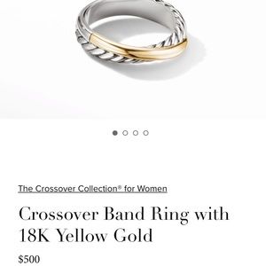 The Crossover Collection® Ring with 18K Yellow Gold - David Yurman